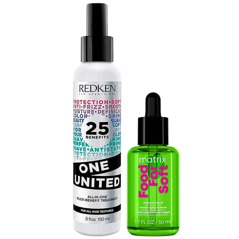 Kit Redken + Matrix - Spray One United + Óleo Hidratante Matrix For Soft